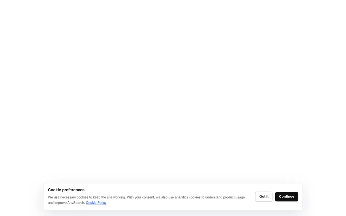 AnySearch screenshot