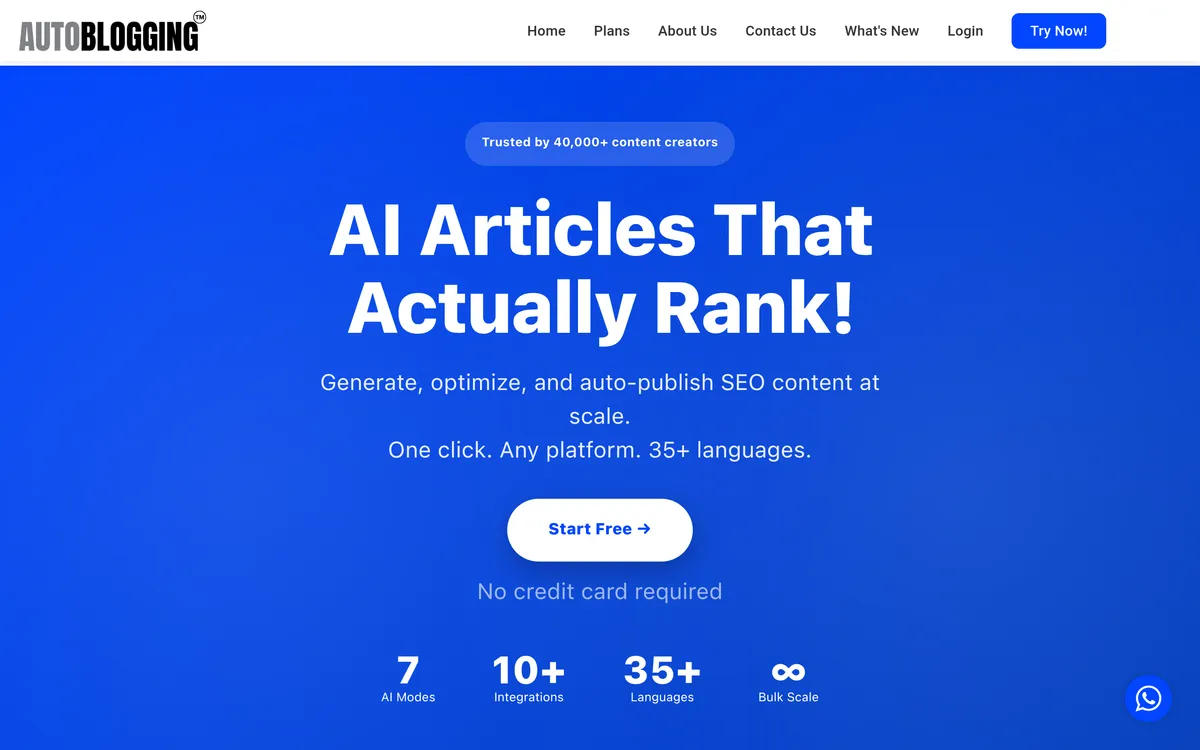 Autoblogging.ai screenshot