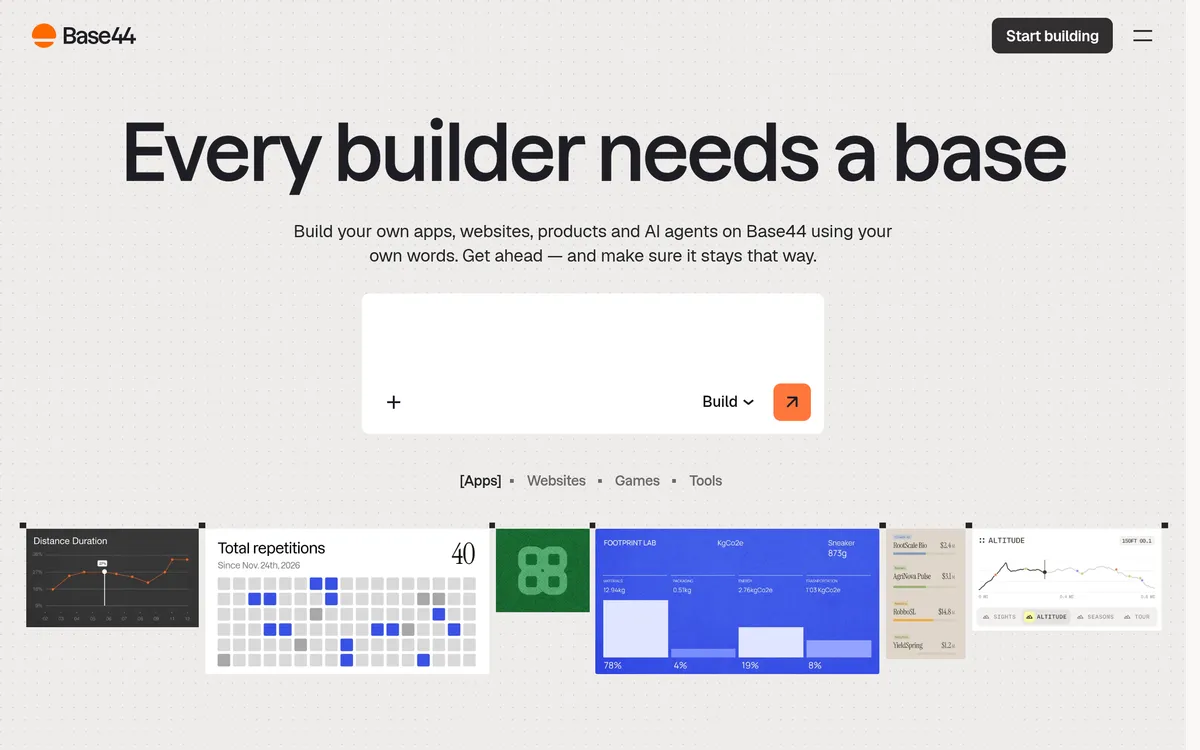 Base44 screenshot