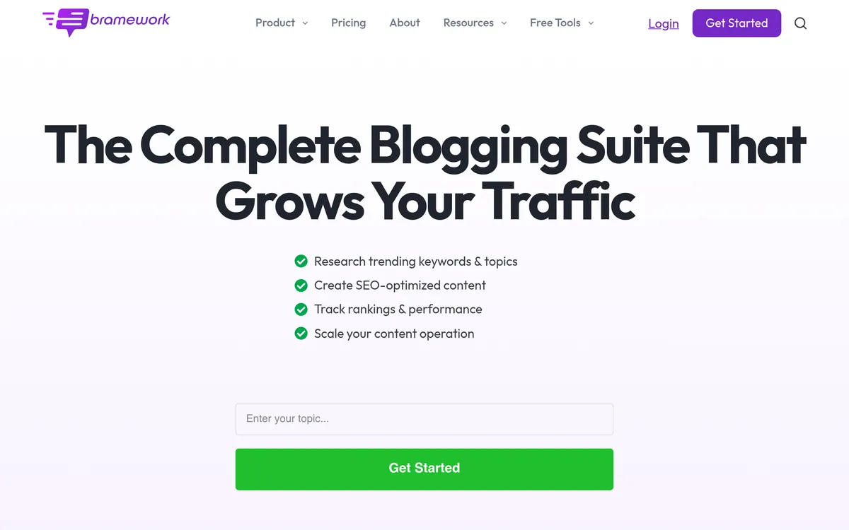 Bramework screenshot