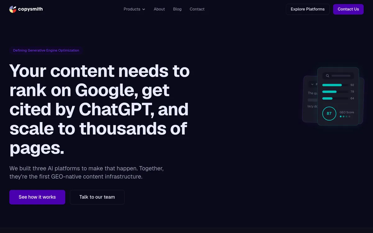 Copysmith screenshot