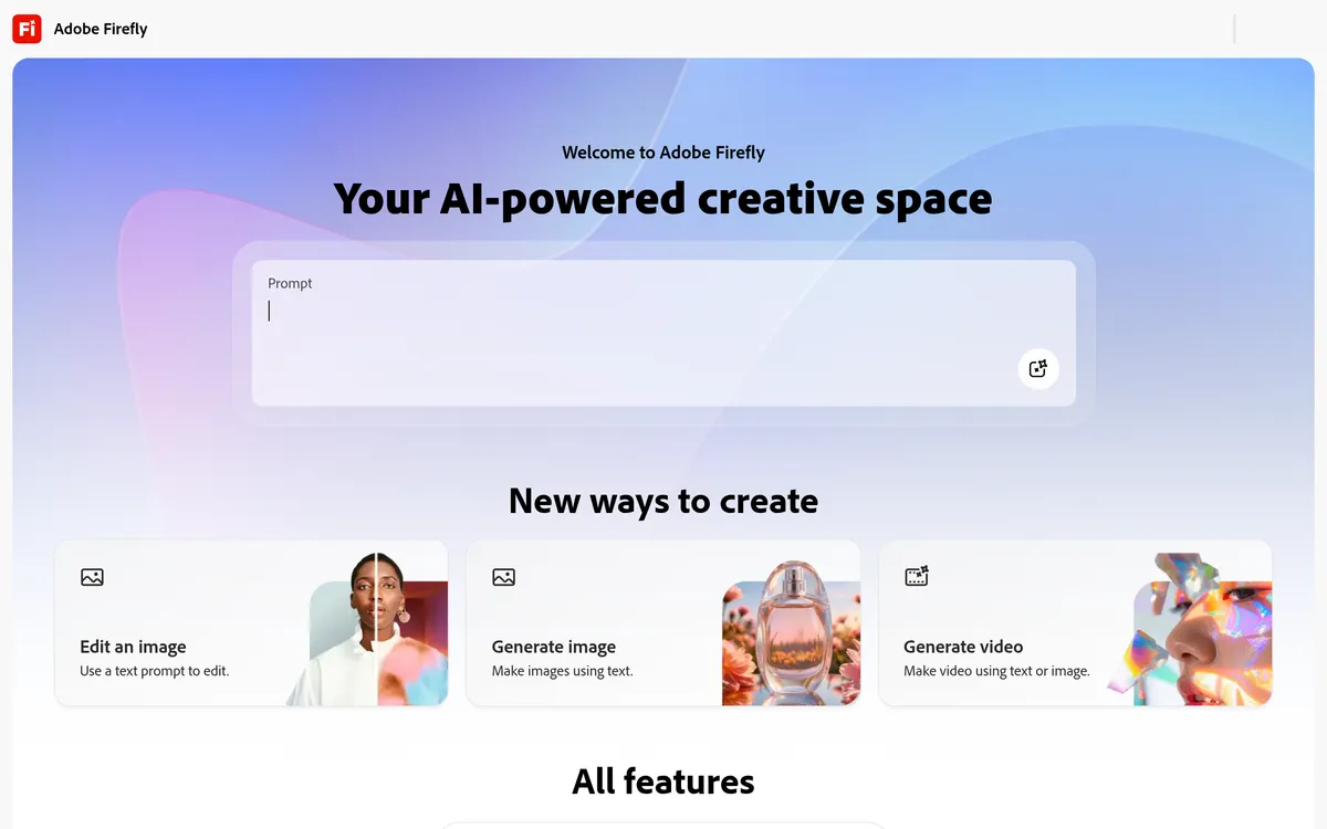 Adobe Firefly screenshot