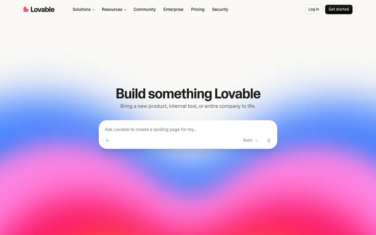 Lovable screenshot