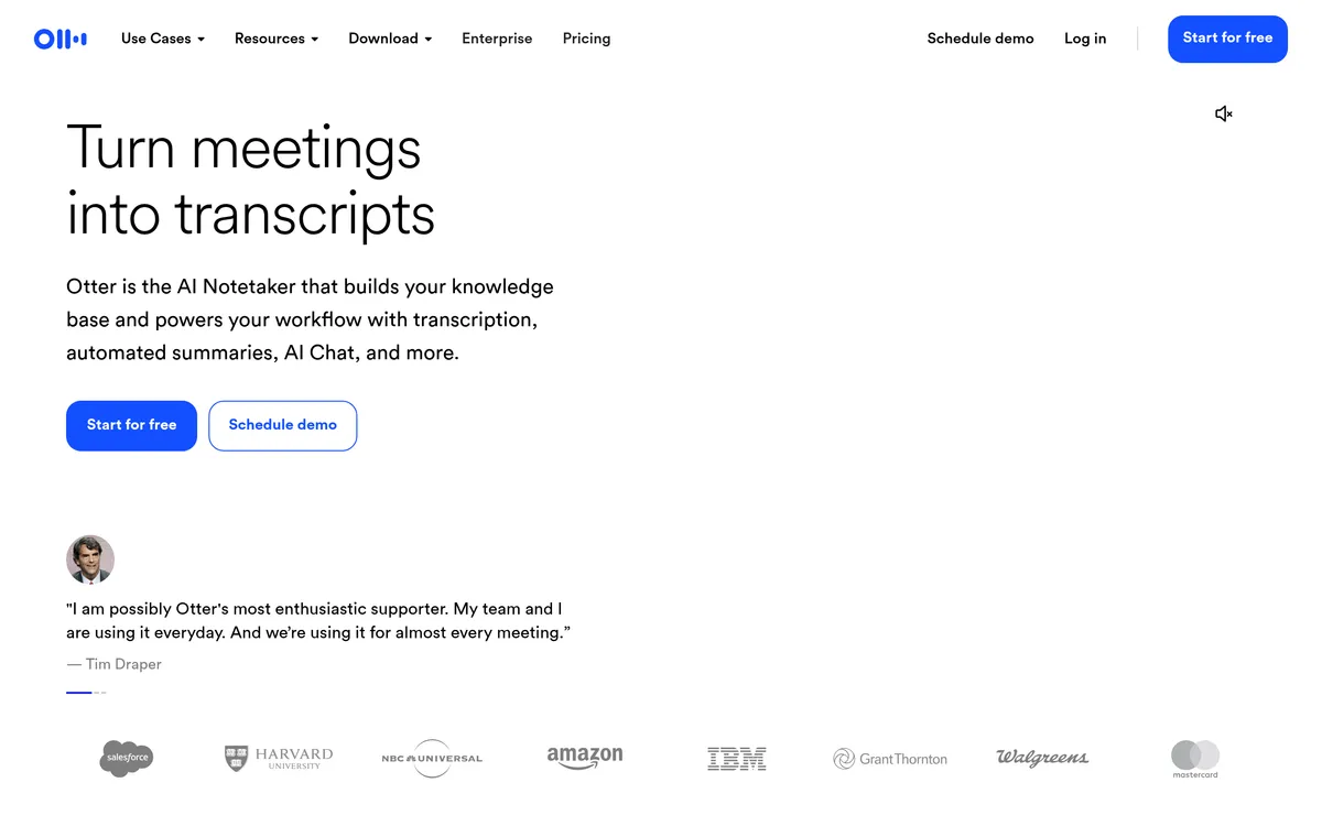 Otter Meeting Agent screenshot